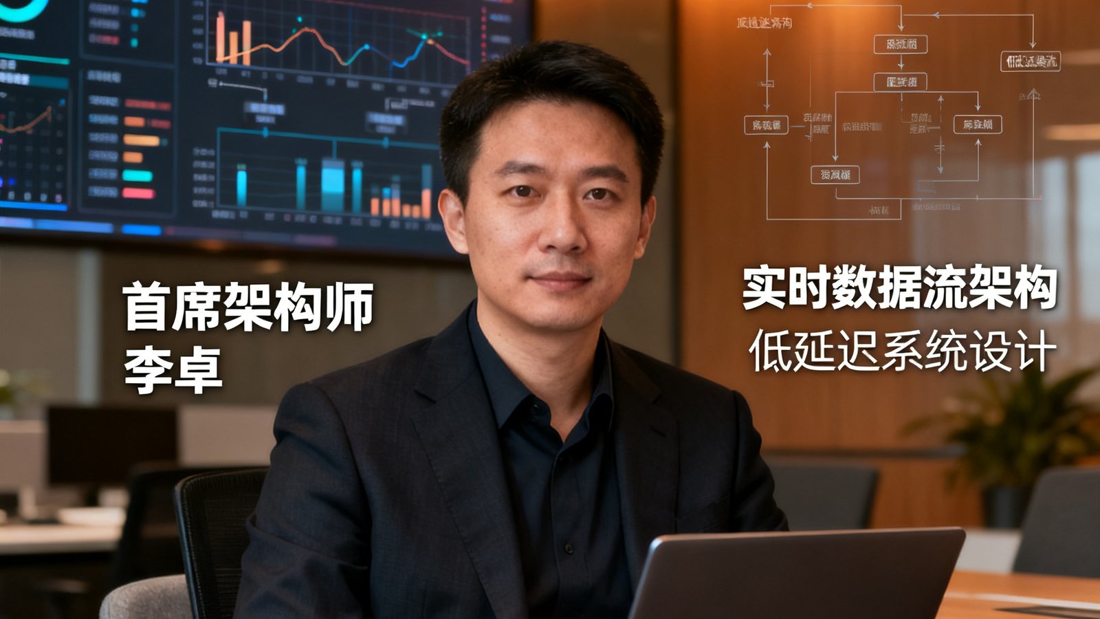 首席架构师李卓，负责实时数据流与低延迟架构